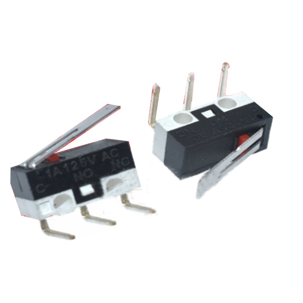 10Pcs Limit Switch Push Button Switch 1A 125V AC Mouse Switch 3Pins Micro Switch