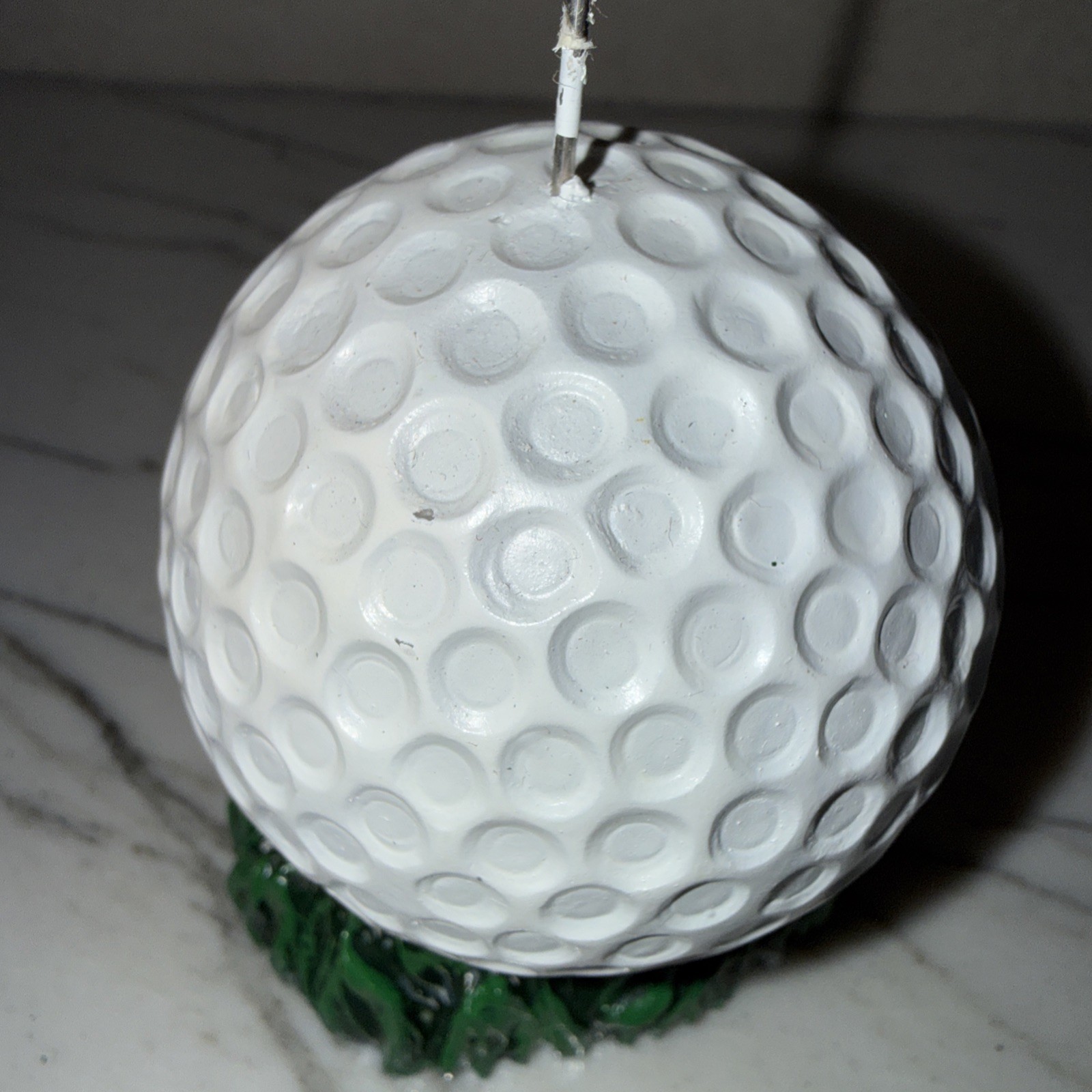 Beistle Golf Ball Photo/Balloon (7) Holders White & Green