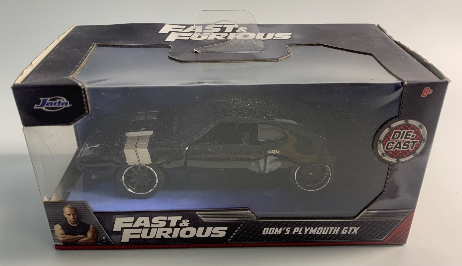 2022 Fast & Furious Dom’s Plymouth GTX Black Diecast 1:32 Scale Jada