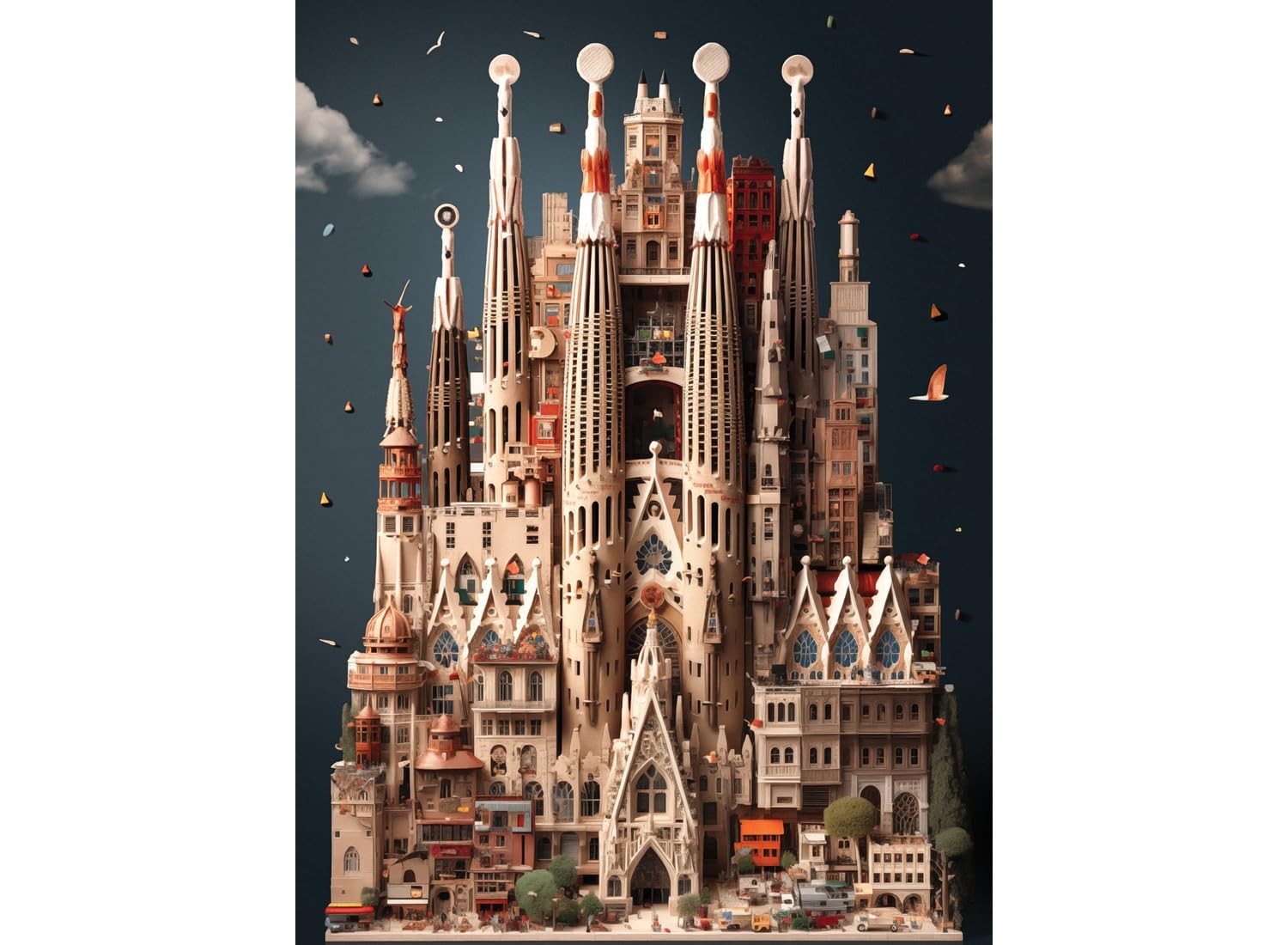 Anatolian Puzzle – La Sagrada Familia, 1000 Piece Puzzle, 1163