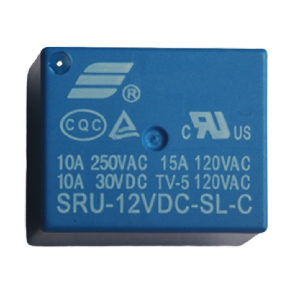 set of 1 Relay SRU-12VDC-SL-C 10A 250VAC 5-Pin 30VDC high quality