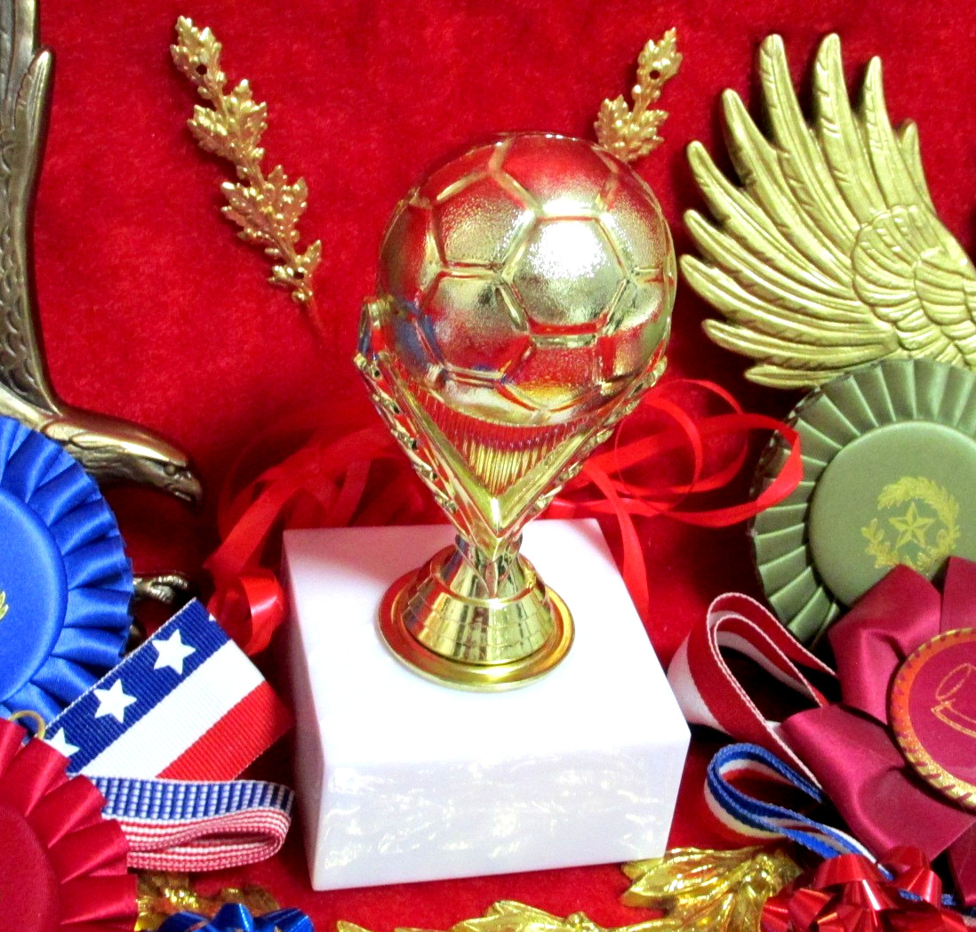 SOCCER SOLID BALL Trophy, Heavy, MVP Coach Special Award Marbelite Base FastShip