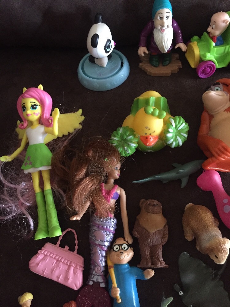 Huge Lot Junk Drawer Girls MLP Disney McDonald’s Animals Figures Free Shipping