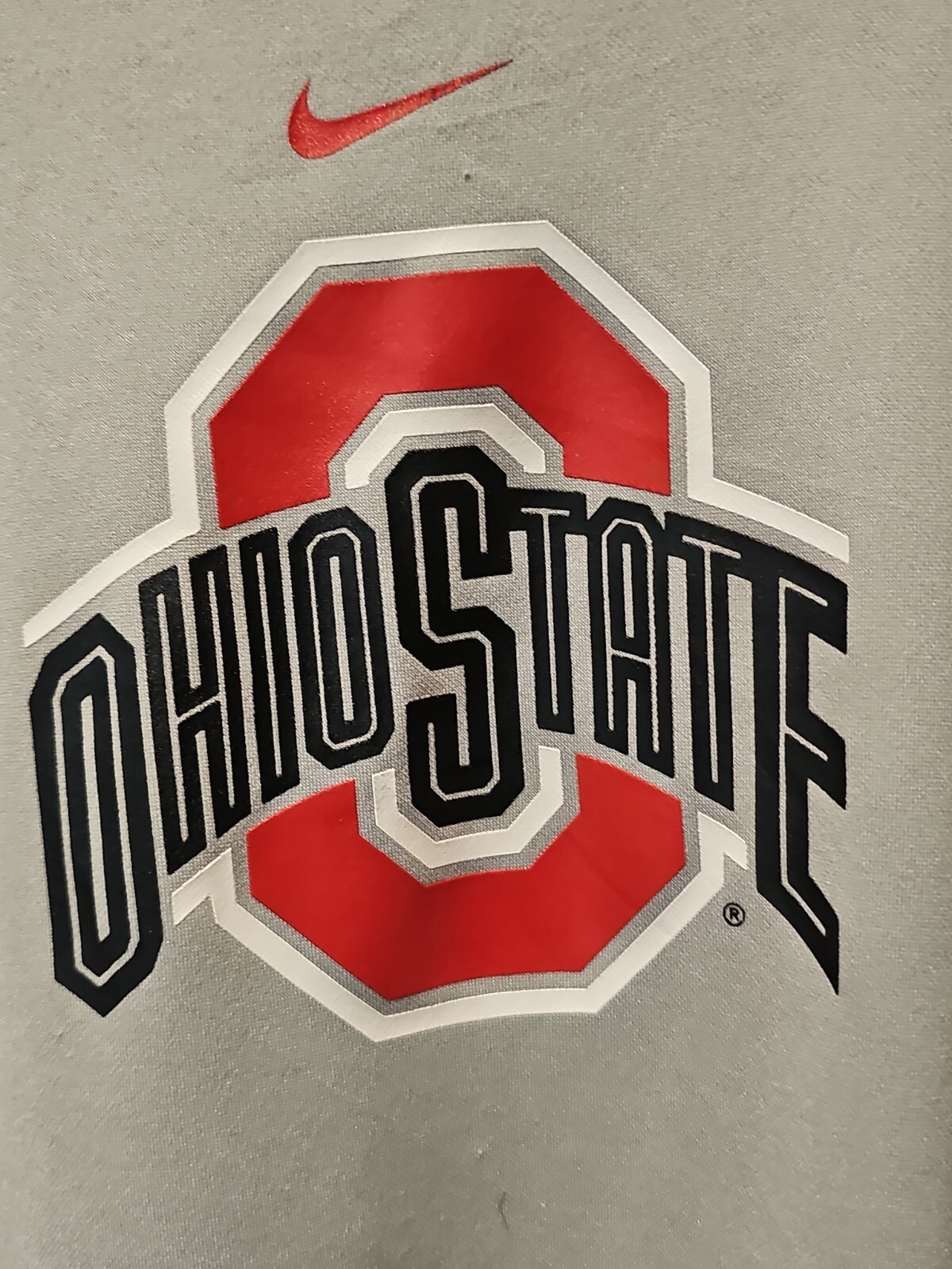 Nike Team Fit Dry OSU Ohio State Buckeyes Men’s Poly T-Shirt Gray XXL