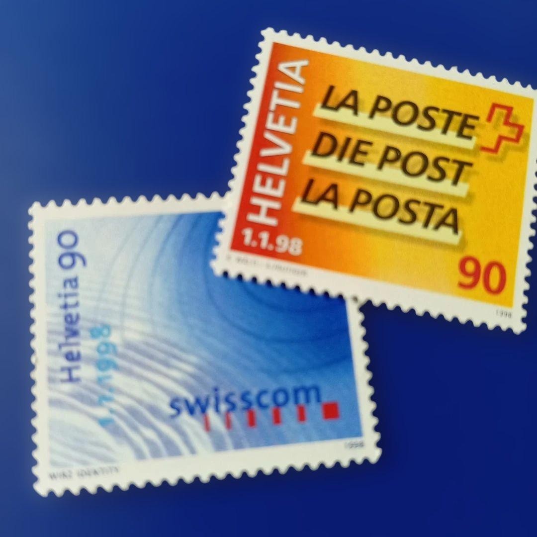 9811 Foreign Stamp Switzerland 1998 Commemorating Privatization of Postal and