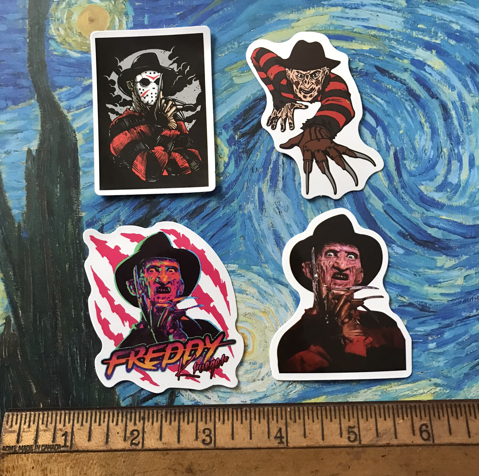CLASSIC HORROR MOVIE HALLOWEEN CLAWS S29 STICKER LOT SCARY FUN LAPTOP STICKERS