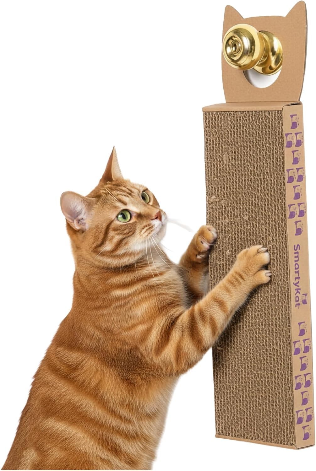 SmartyKat Scratch Up Corrugated Hanging Cat Scratcher, Catnip Infusion Technolog