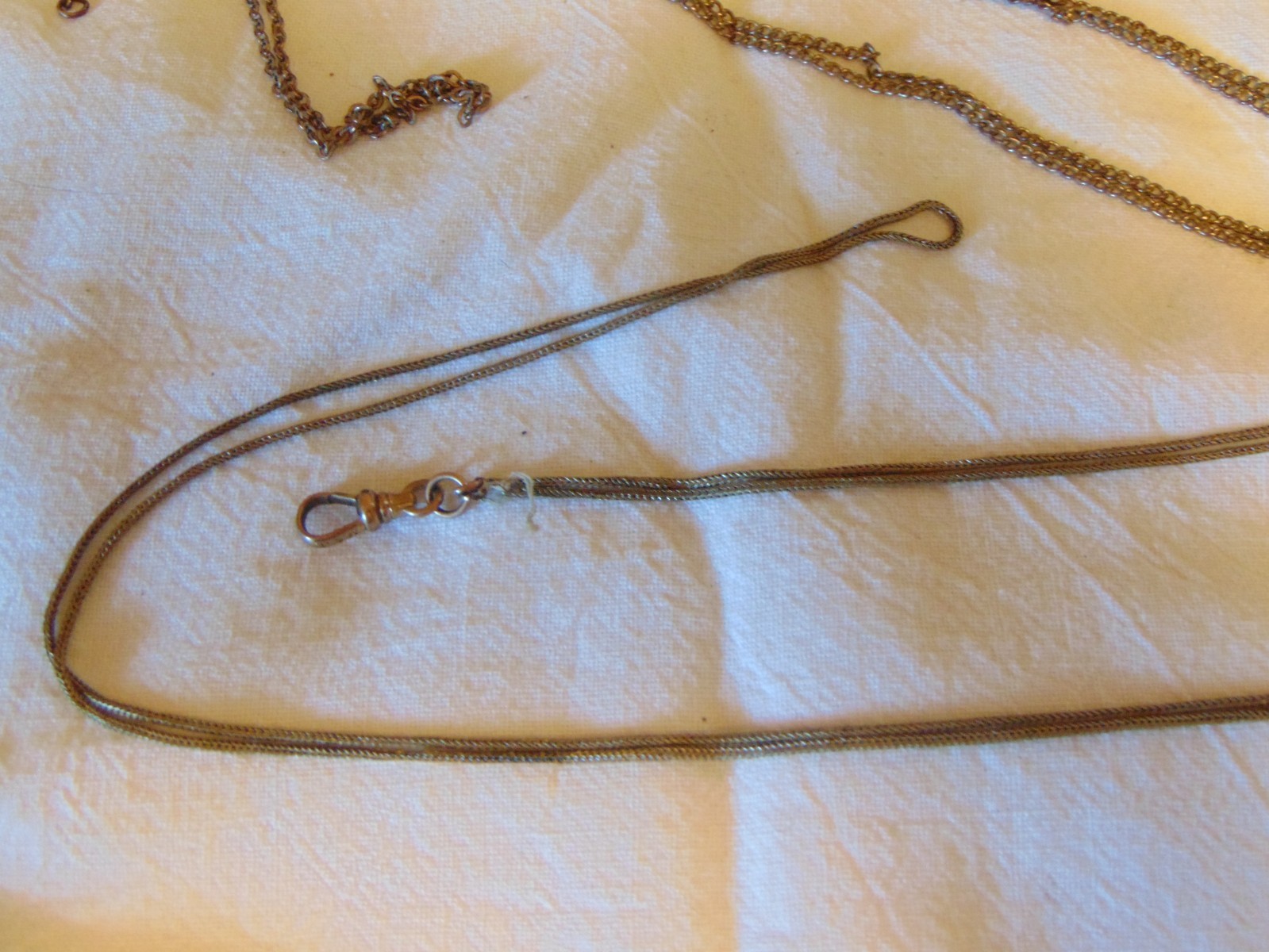 Vintage Junk Drawer Lot Watch Slide Chains Goofy Tools WW2 Medal Morse Bulova