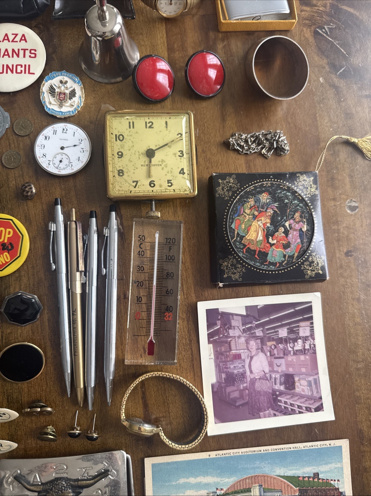 Amazing Antique Vintage Junk Drawer Lot Jewelry, Coins, Watches Lot A