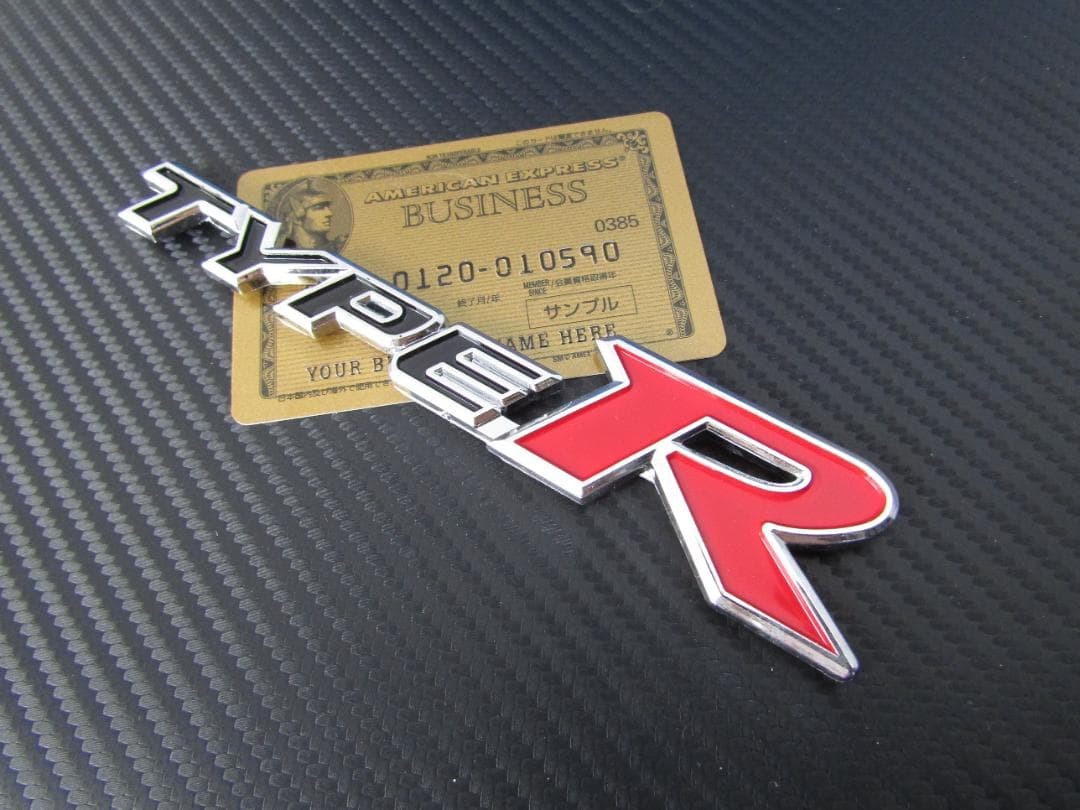 TYPE R ABS lightweight type uneven colored finish emblem new!