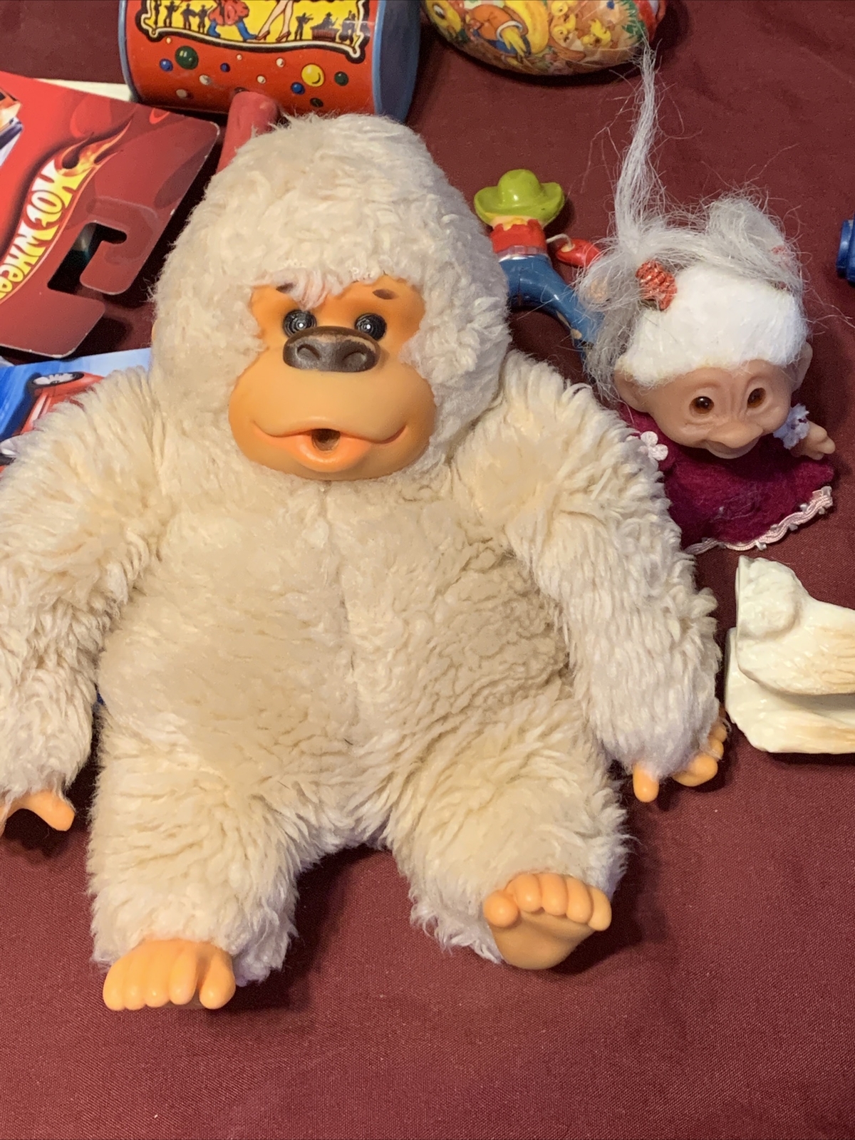 Vintage Junk Drawer Toy Lot Breyer Horse, Hot Wheels, Wind Up