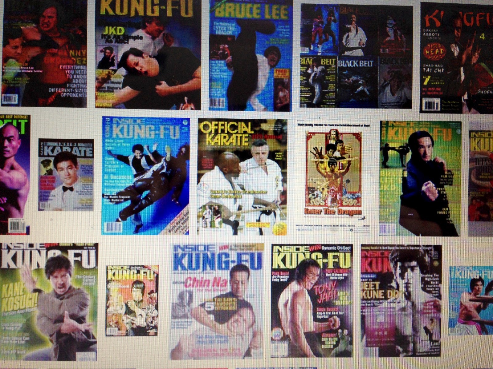 RARE 15 Magazines Back Issues Kung Fu ,Martial Art, Inside Karate To Choose from