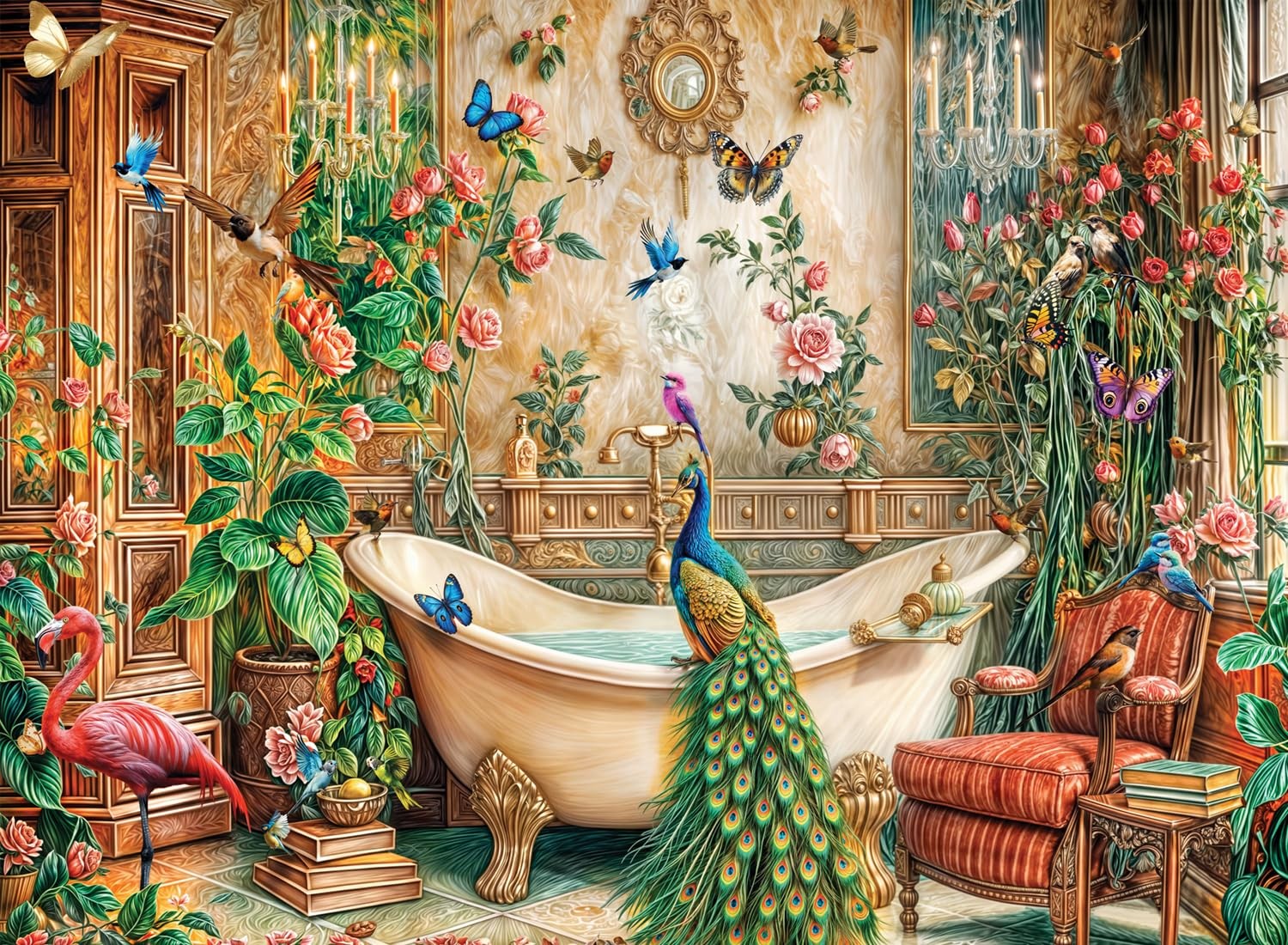 Anatolian Puzzle -Peacock, 1000 Piece Puzzle, #1210