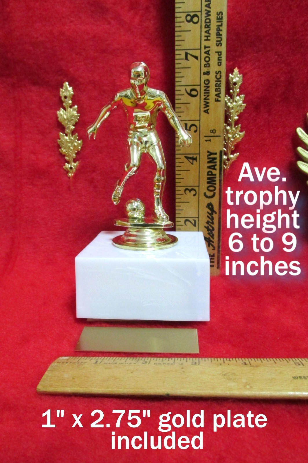 SOCCER SOLID BALL Trophy, Heavy, MVP Coach Special Award Marbelite Base FastShip