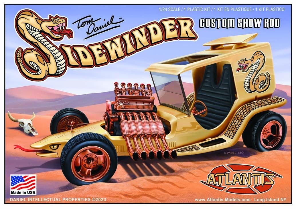 Atlantis Scale Kit Sidewinder Custom Show Rod Multicolor 1 24 Standard Model