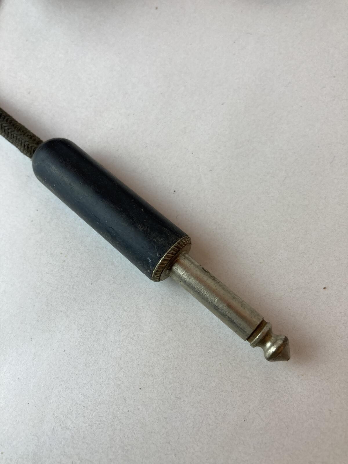 Vintage Radio Telephony Headset Bakelite Earpieces 1/4 inch Plug