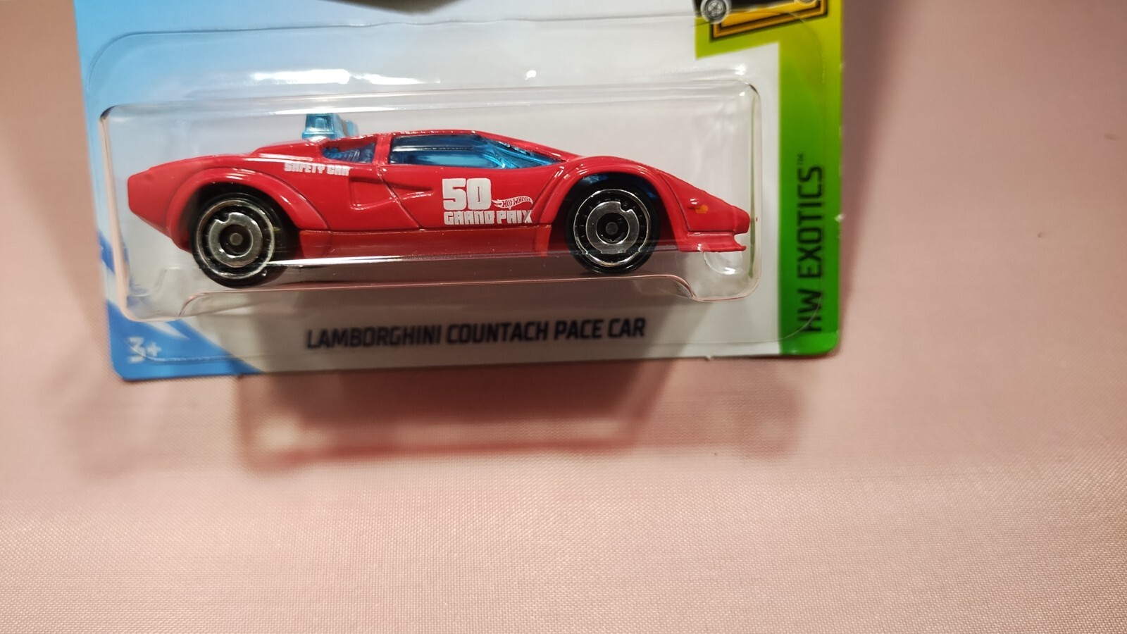 HOT WHEELS LAMBORGHINI COUNTACH PACE CAR HW EXOTICS #9/10 RED DIECAST 1:64 SCALE