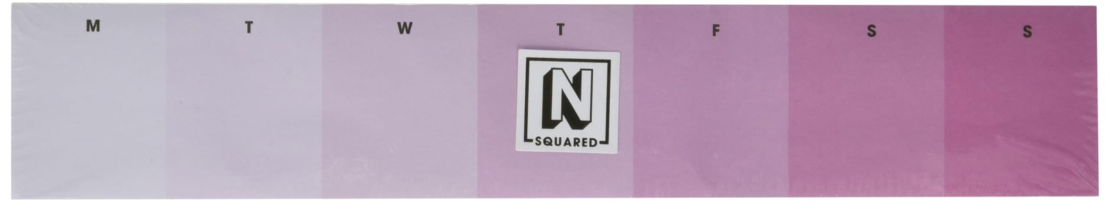 C.R. Gibson CM35-25500 N Squared Colorblock Weekly Note Pad with 80 Sheets,