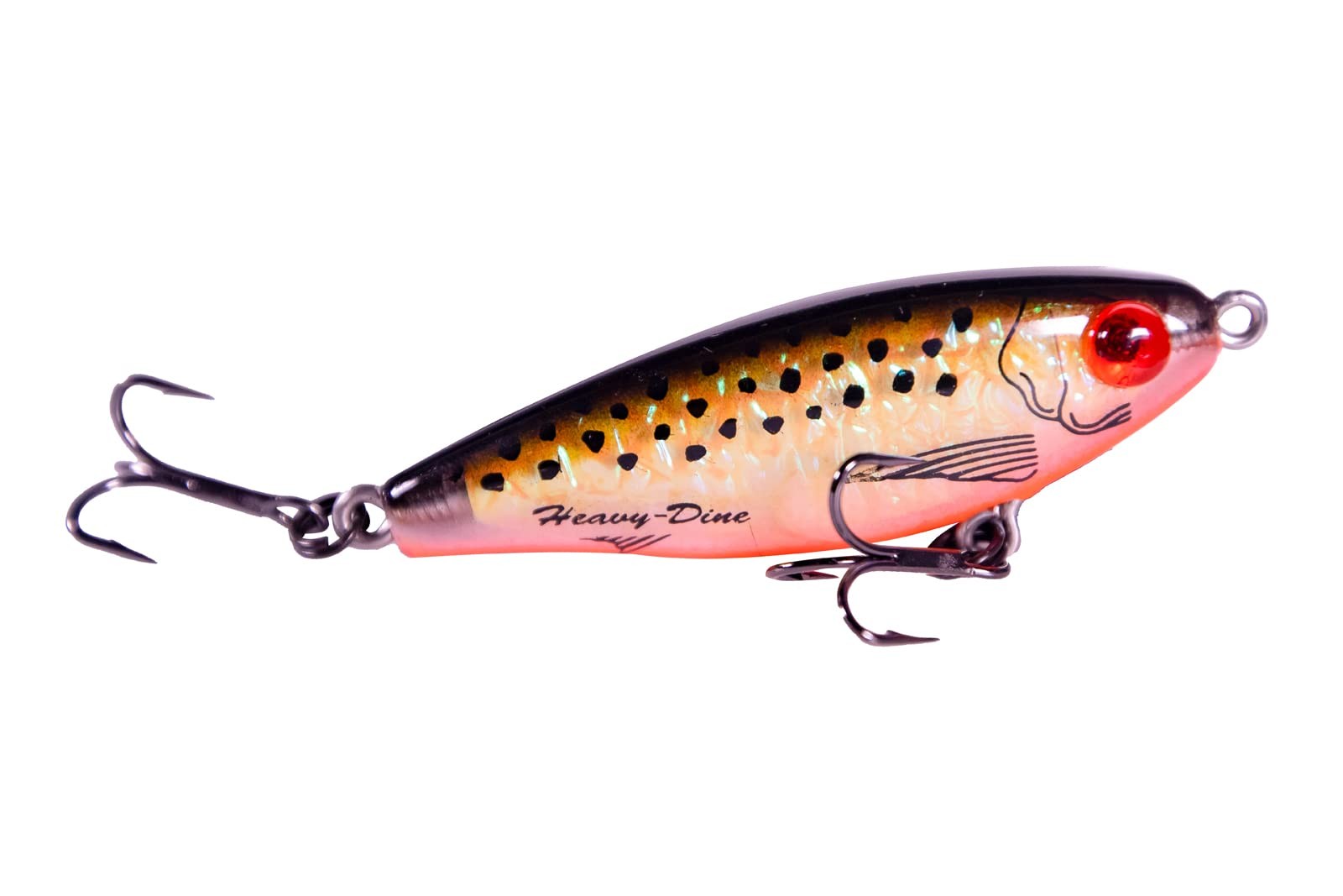 Mirrolure 18MR Heavy Dine Sinking Twitch Bait, 2 5/8″, 7/16 oz