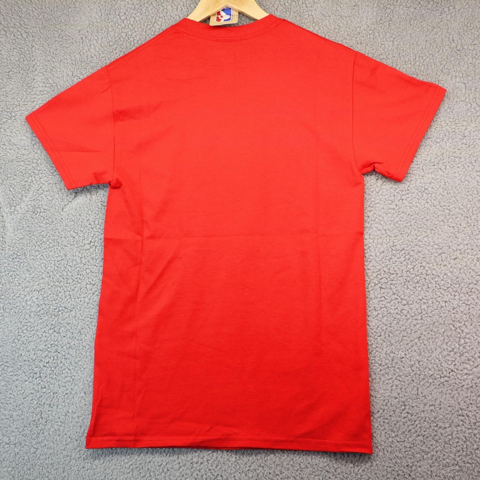 Majestic NBA Atlanta Hawks Red Neon Retro Men Small