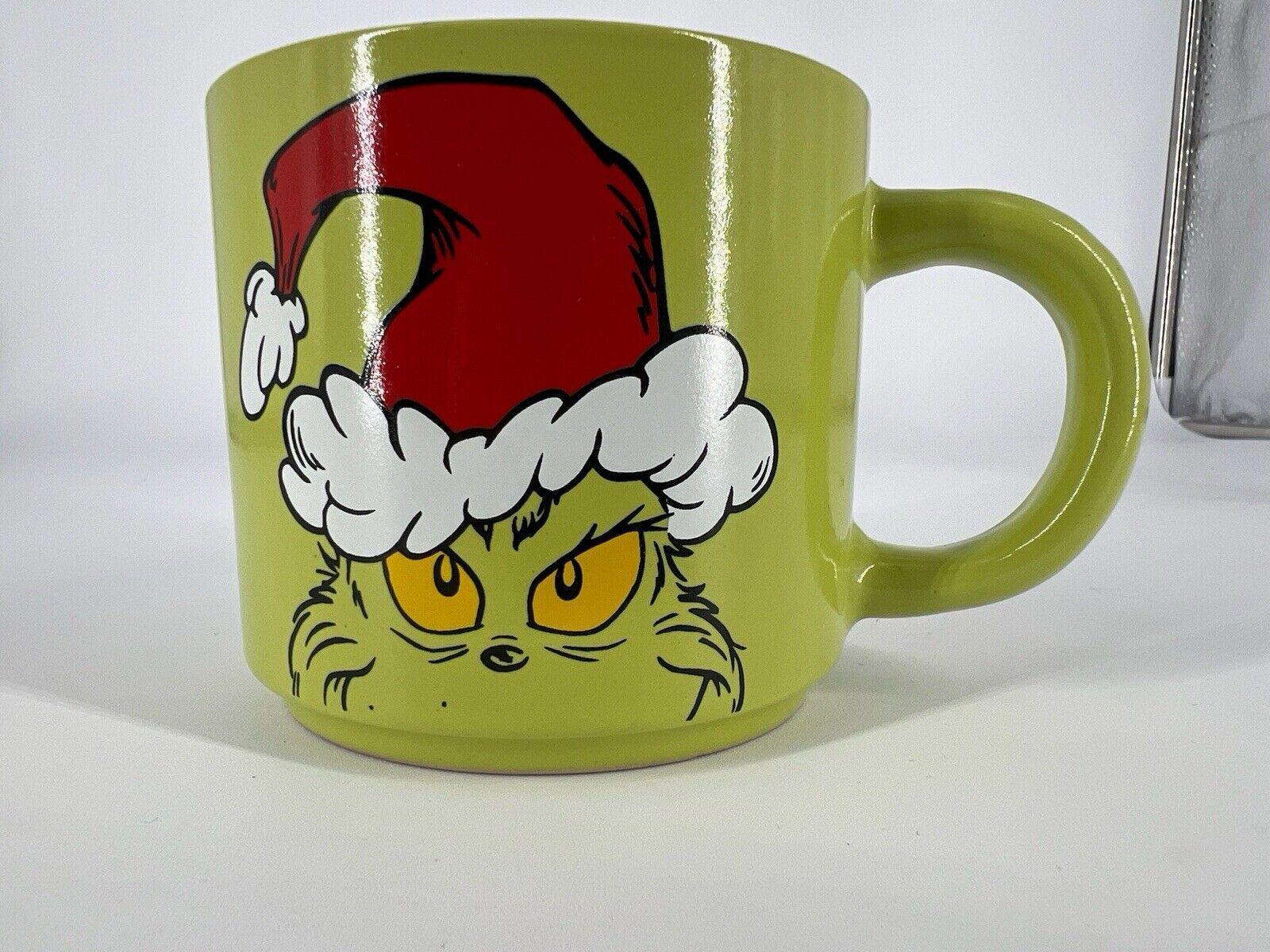 2013 Dr Seuss How the Grinch Stole Christmas Green Coffee Cup Mug 3.25″