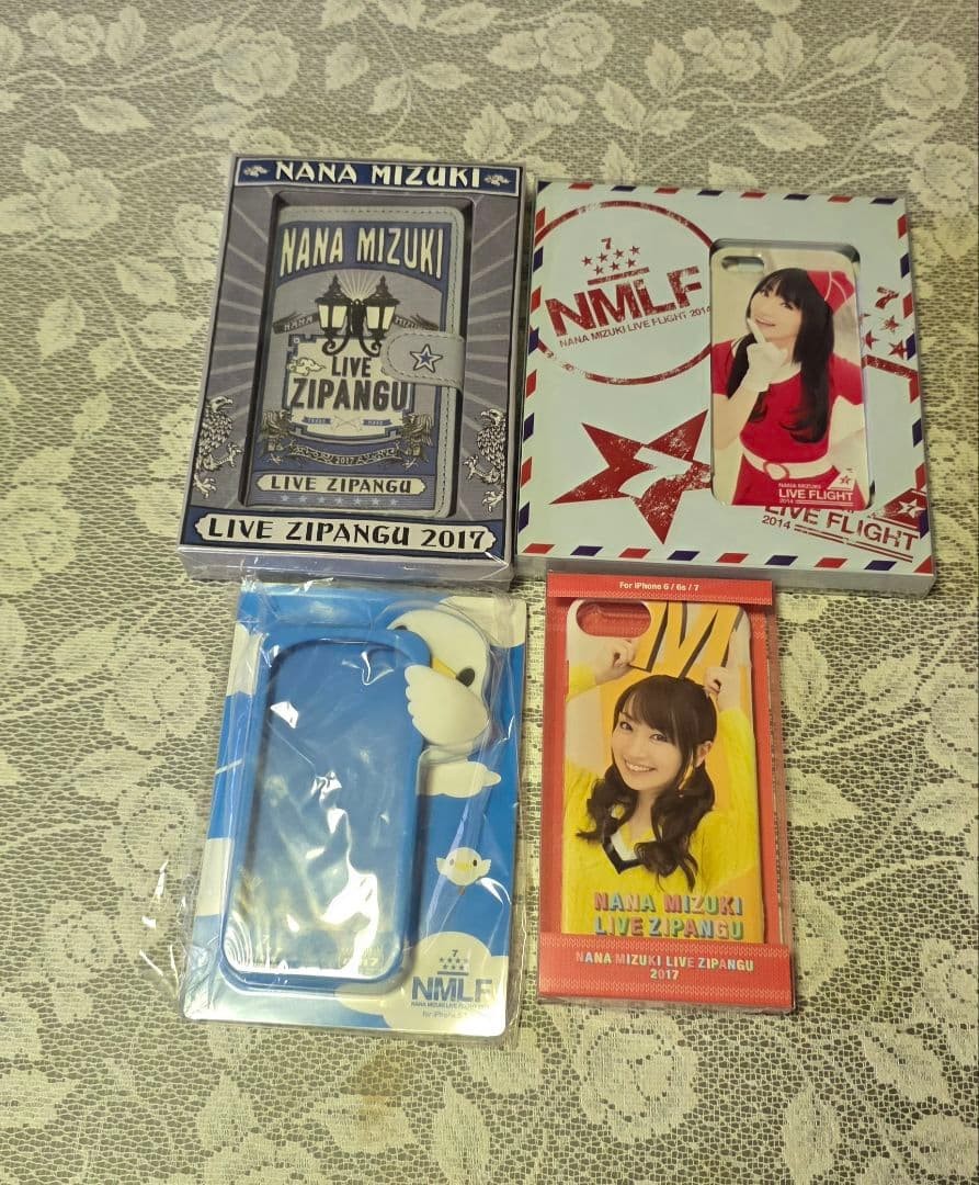 Nana Mizuki Live Goods Bulk 2 Boxes Cardboard Smartphone Cases Baseball Set