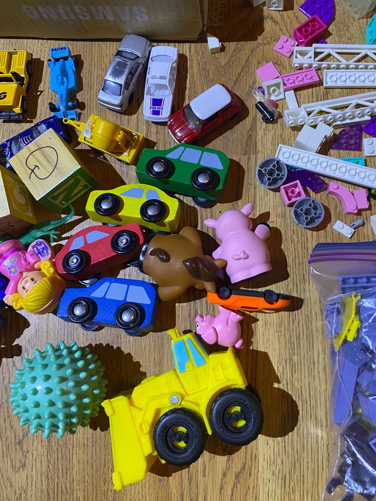 Random Junk Drawer Toy Cars Handheld Games Army Figures Blocks Lot Collection