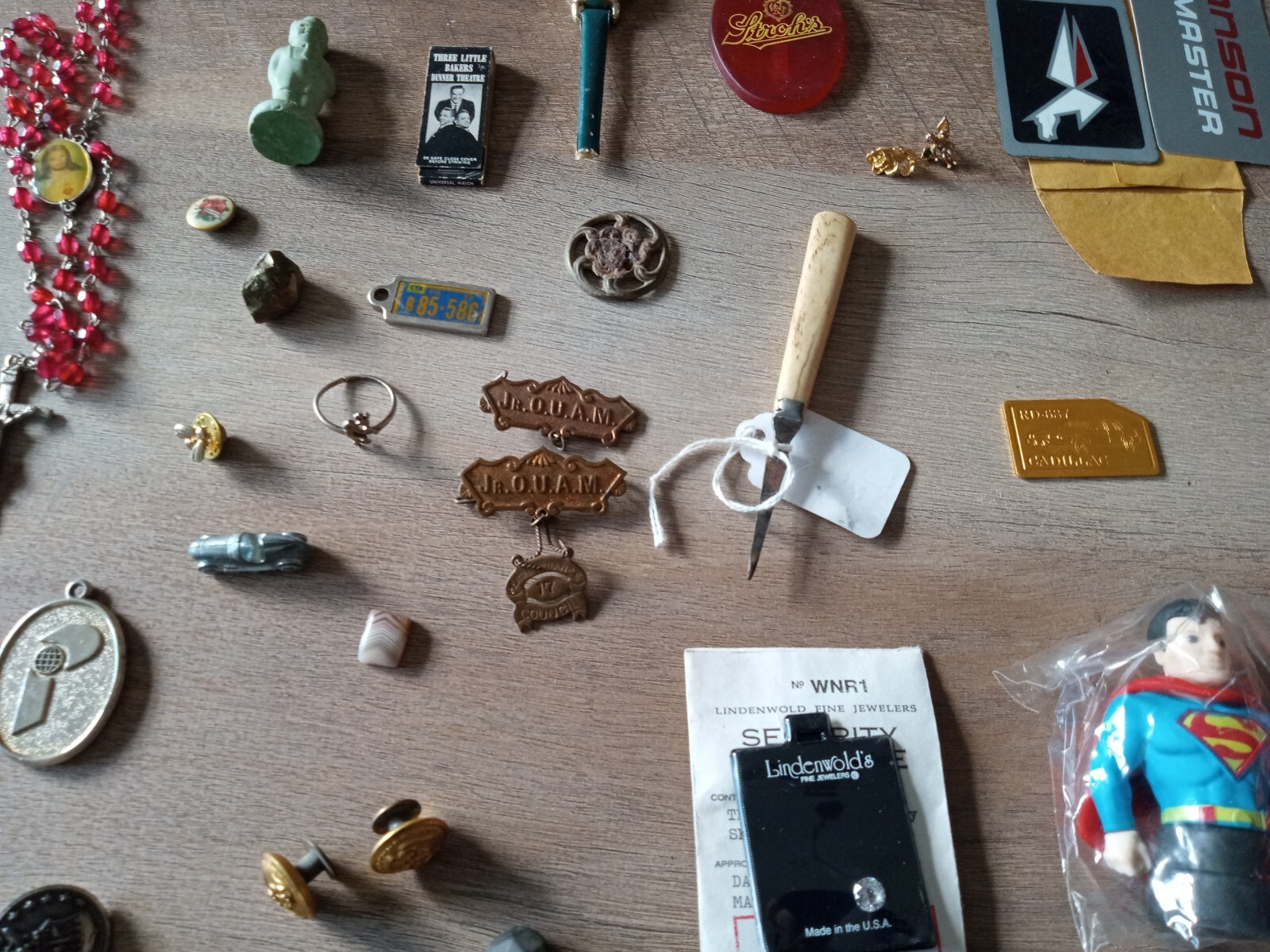 Lot Of 100+ Items Vintage Junk Draw Military Estate Sale/Jewerly& Old Items #214