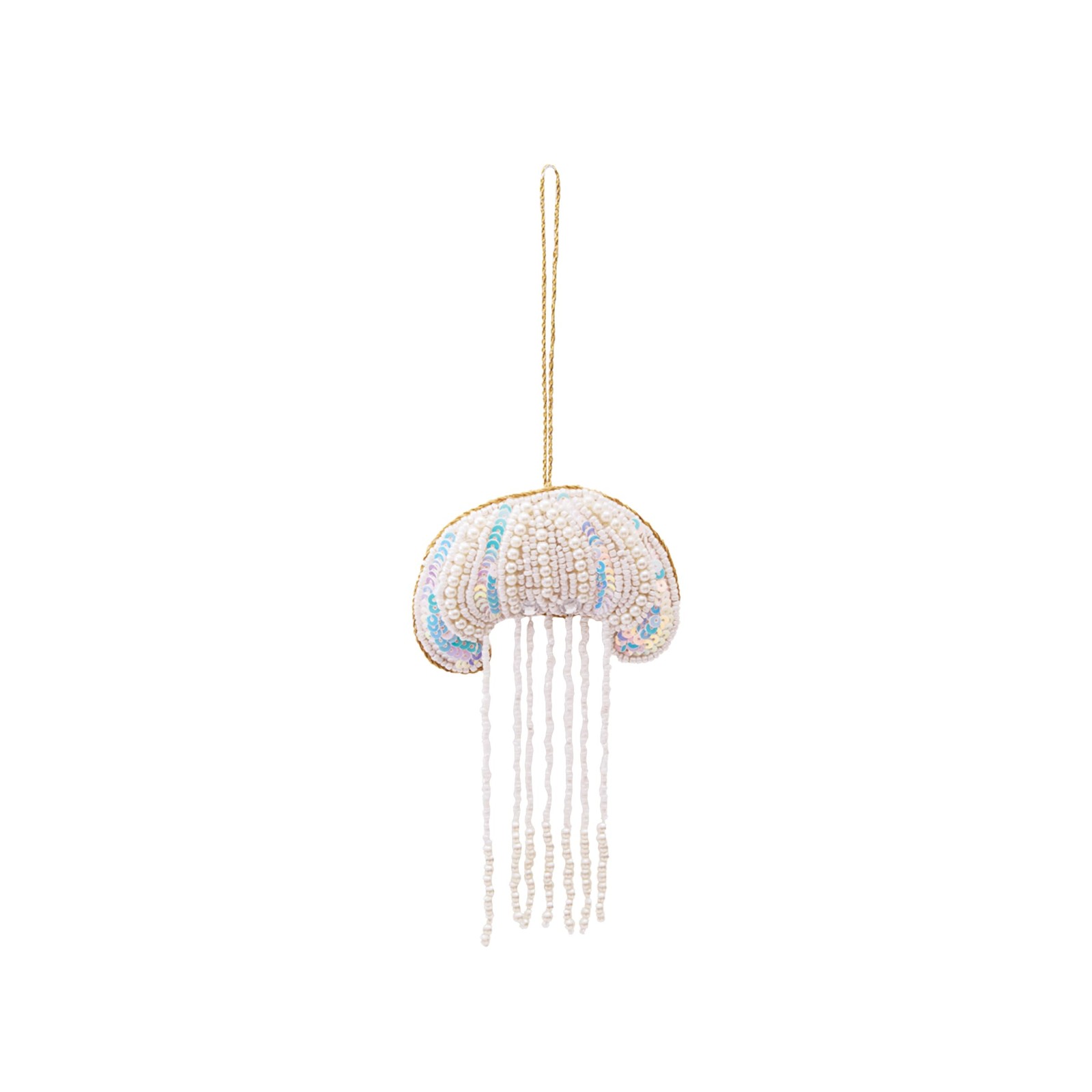 Gallerie II Pearl Shimmer Jelly Fish Ornament Blue