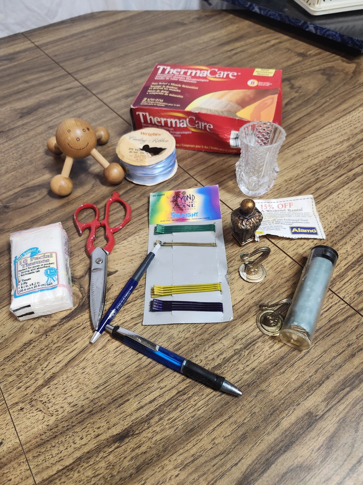 Large Vintage Junk Drawer Lot Unsorted Vintage New Tupperware Chaps And More