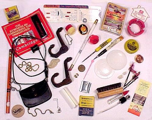 Junk Drawer Matches Coat Hooks Perfume Bottle Atomizer Lighter Advertising Token