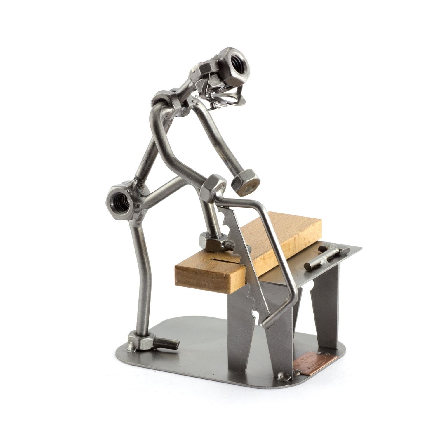Steelman24 DIY Nuts and Bolts Metal Figurine Handmade Germany