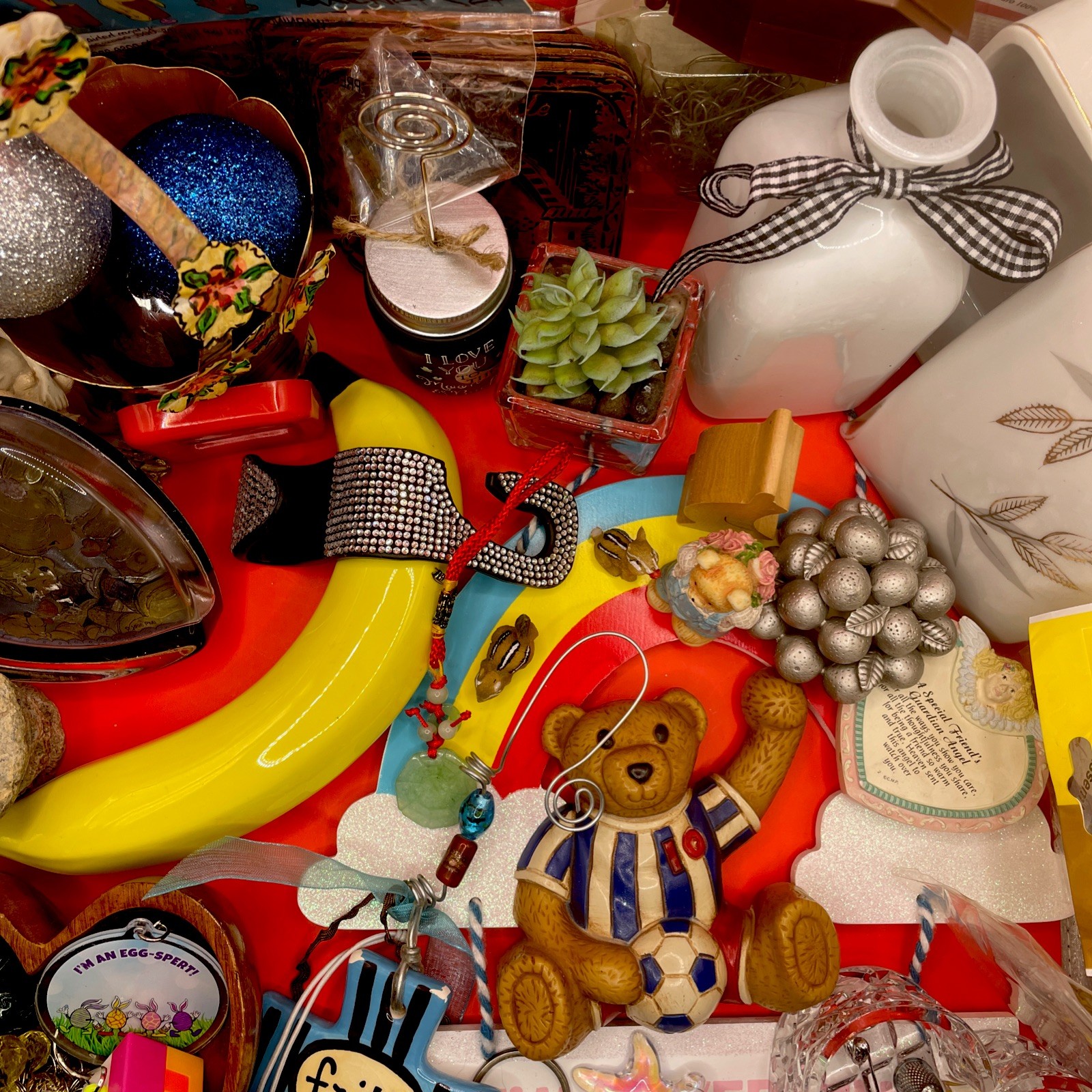 Mixed Home Decor Vintage Junk Drawer Random Hodgepodge Fun Upcycle DIY