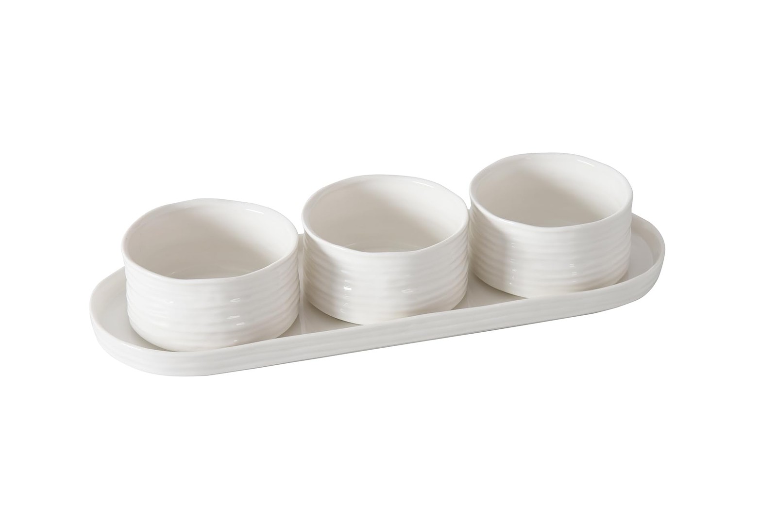 Le Blanc, Entertaining Set – 4pc, 13.75″ x 5″ x 3″