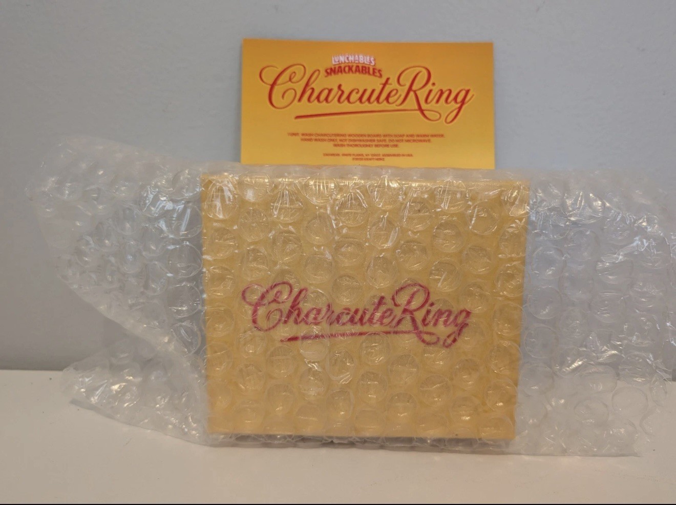 Lunchables Snackables CharcuteRing Promo Mini Ring SOLD OUT RARE Viral