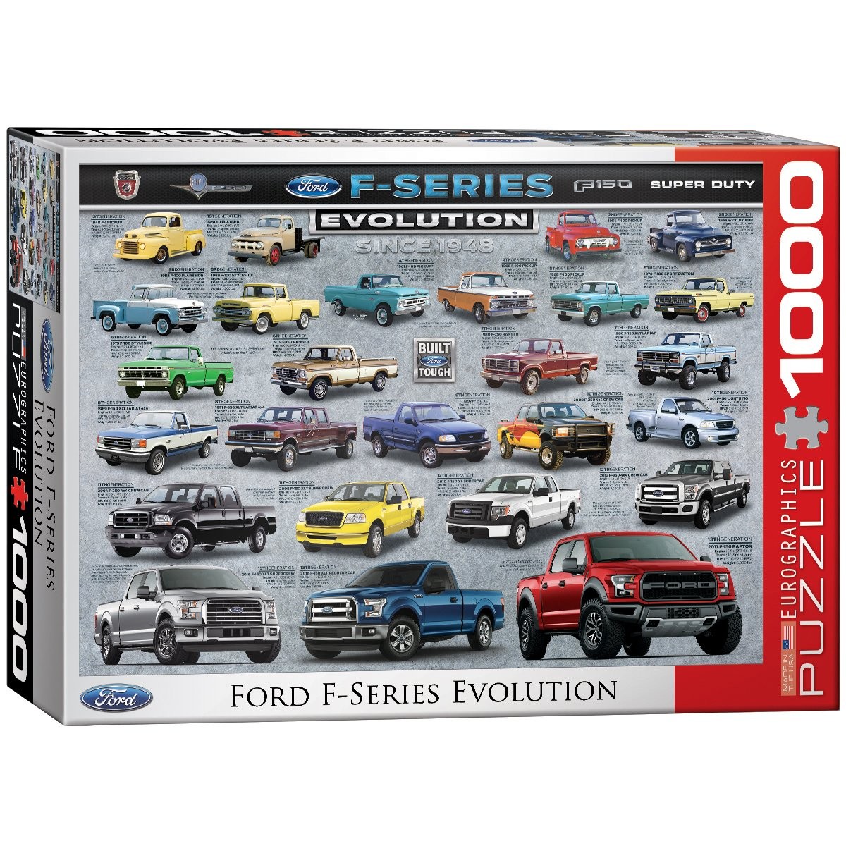 EuroGraphics Ford F-Series Evolution Game Puzzle (1000 Piece),Jigsaw