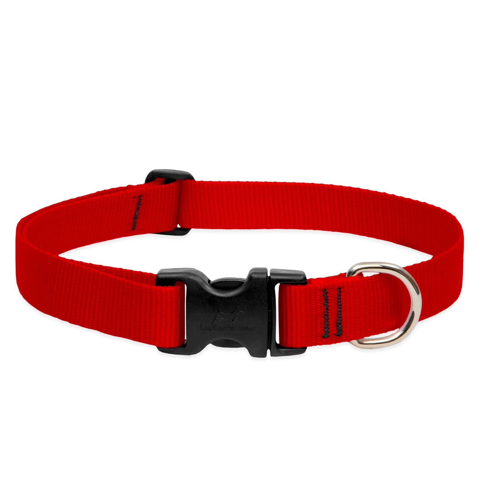 LupinePet Basics 1″ Red 25-31″ Adjustable Collar for Extra Large Dogs