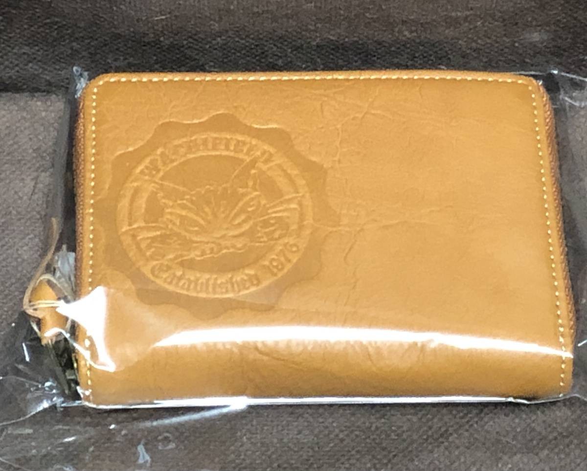 Wachifield Dayan Round Leather Coin Purse Camel Japan Small Wallet