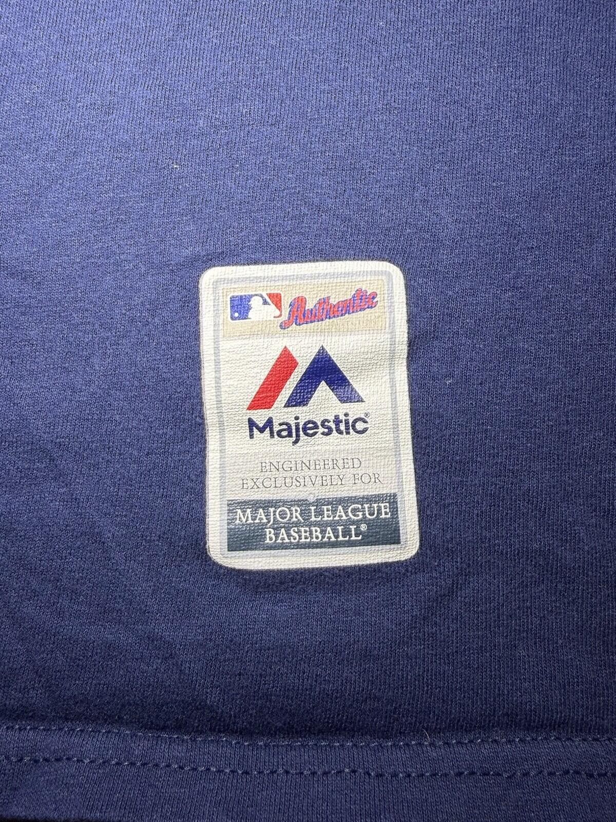 Majestic Detroit Tigers Unisex MLB Authentic Collection Tee-Medium/Navy Blue