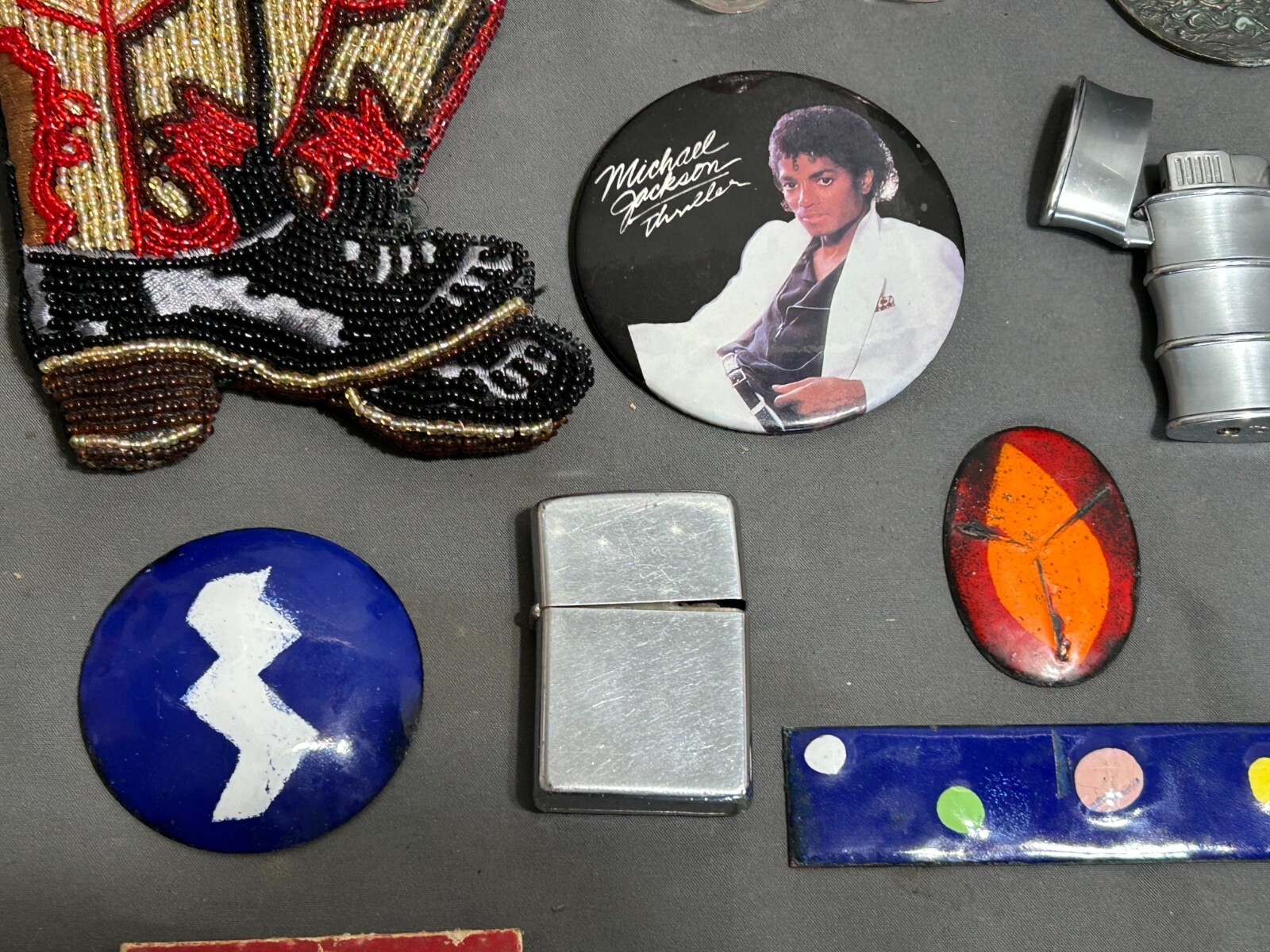 JUNK DRAWER Boxlot Misc SMALLS Tiki Totem MICHEAL JACKSON Mac Apple PITCH PIPE