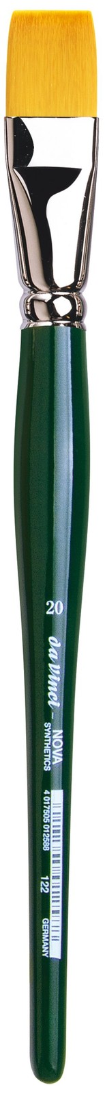 da Vinci Nova Series 122 Hobby Brush, Hobby Flat Synthetic, Size 20 (122-20)