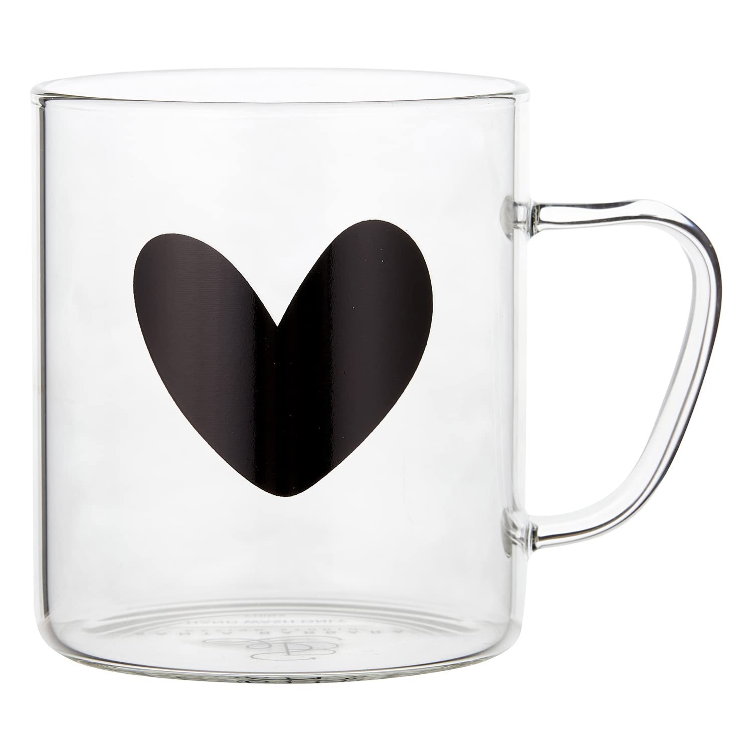 Santa Barbara Design Studio Sippin’ Pretty Clear Glass Coffee Mug, 13-Ounce,