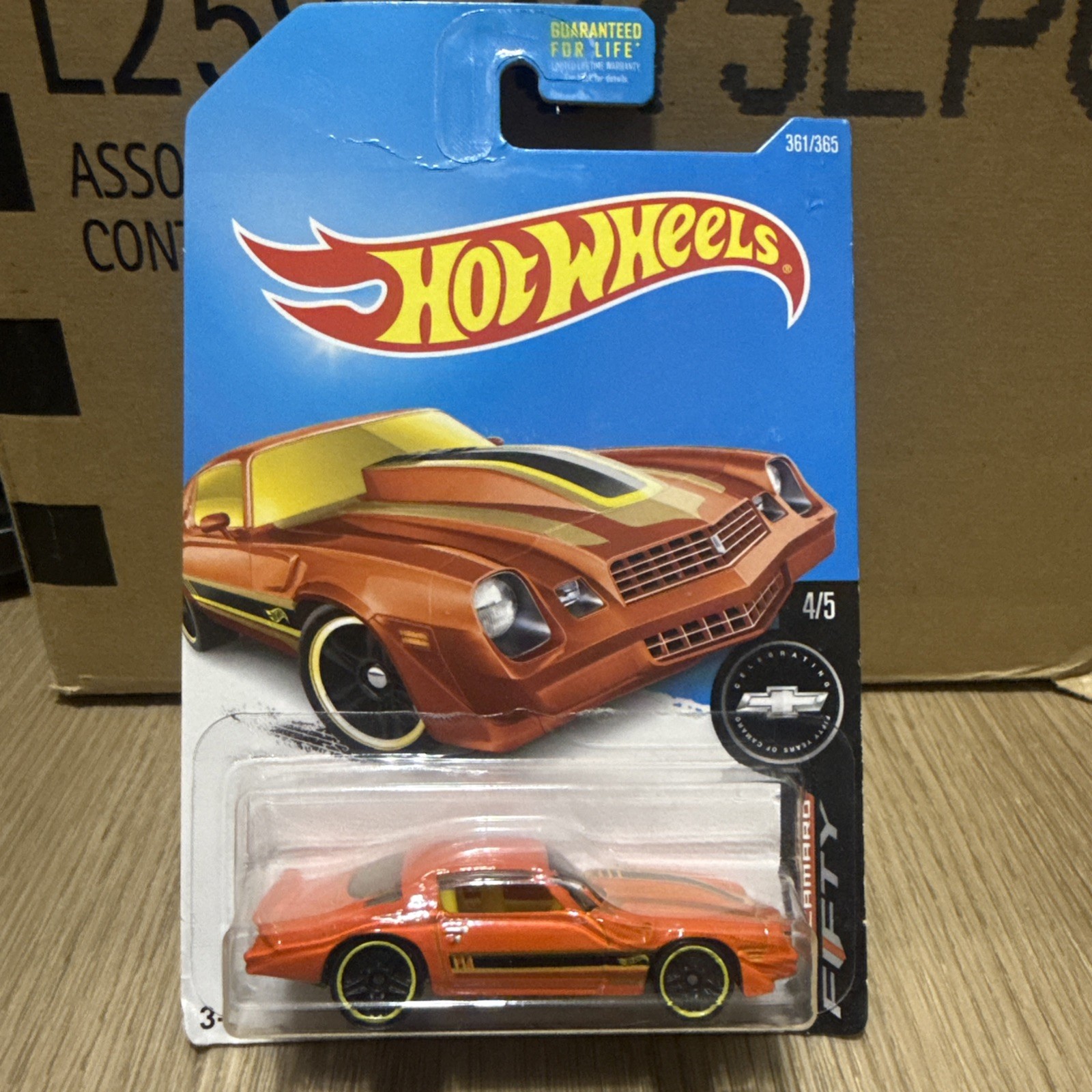Hot Wheels ’81 Camaro Orange Camaro Fifty Series #4/5 1:64 Chevy 1981 Z/28