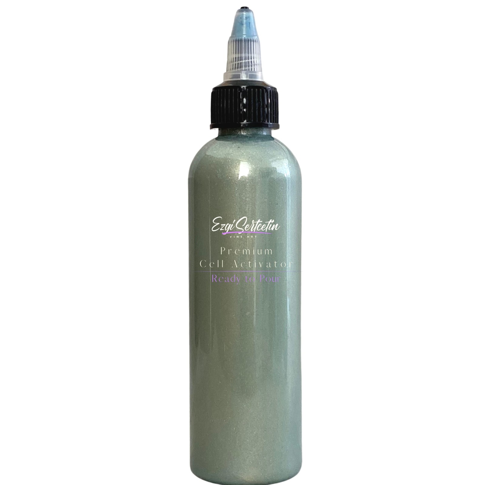 Ezgi Sertcetin Premium Cell Activator 4oz – Metallic Fresh Azurre for Paints