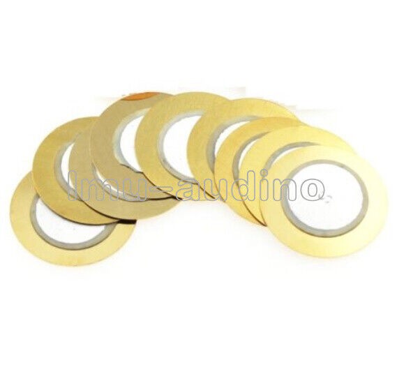 10pcs 15mm Piezo Elements Sounder Sensor Trigger 15mm Drum Disc NEW-