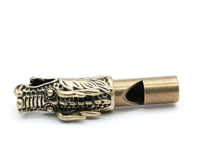 Brass Outdoor Survival Tools Whistle Pendant Keychain Charms Gifts Whistles*