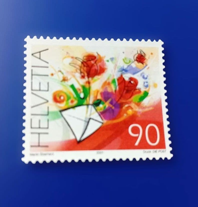 9903 Foreign Stamp Switzerland 2001 Greeting (Celebration)