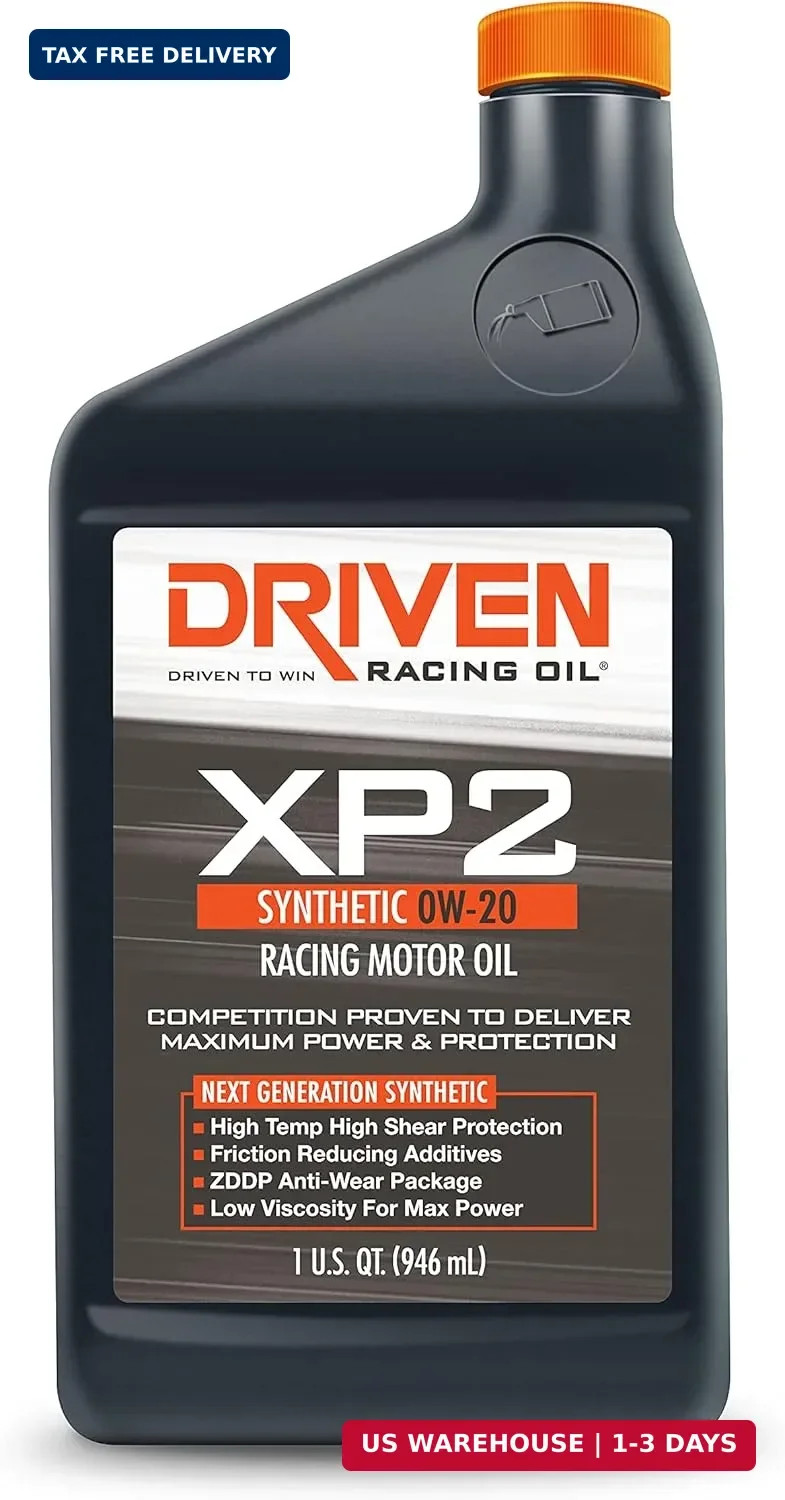 Driven Racing Oil XP2 Synthetic 0w-20 Motor Oil 1 Quart Bottle