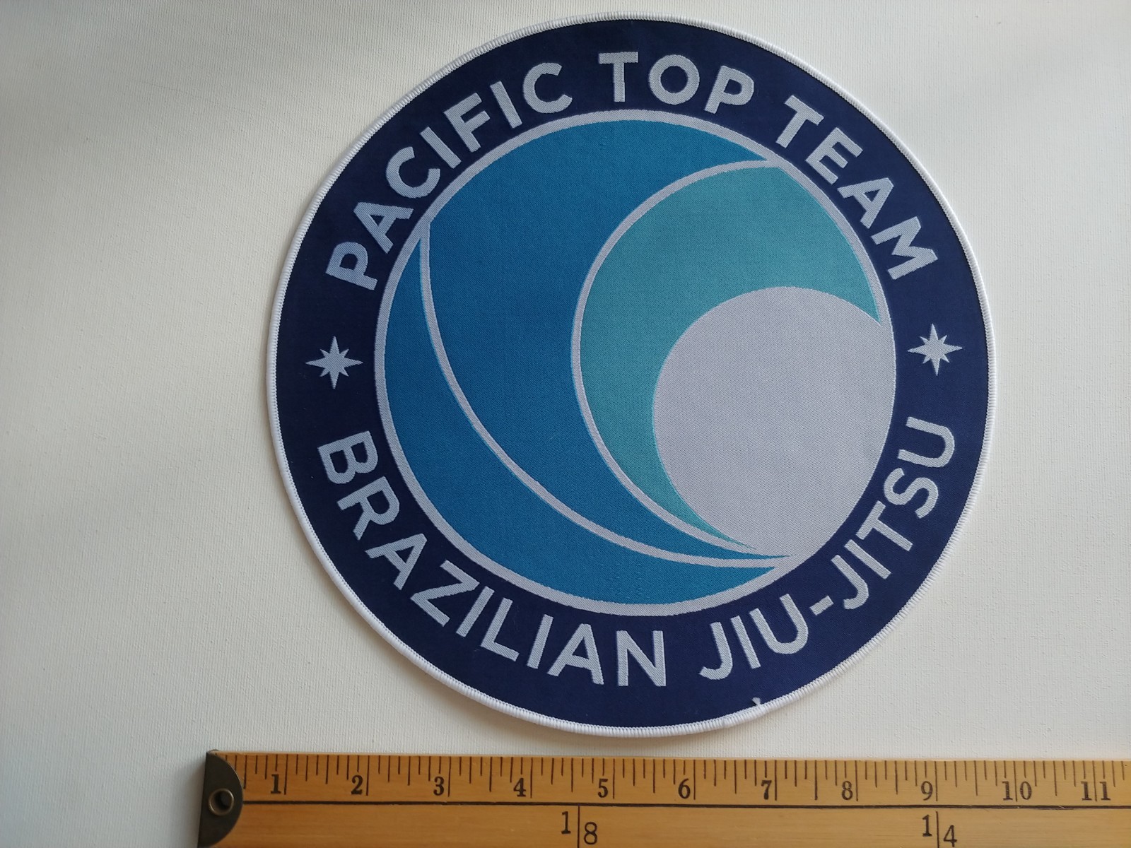 RARE HUGE BRAZILIAN JIU-JITSU MARTIAL ARTS PACIFIC TOP TEN PATCH CREST ECUSSON