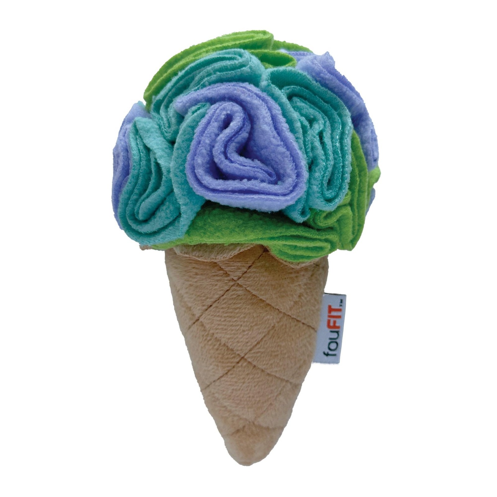 foufouBRAND Superhero Hide n Seek Ice Cream Snuffle Pet Toy 7in Pet Toy